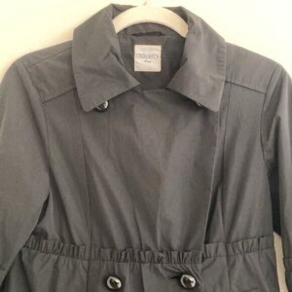 Cinzia Rocca Due Witchy Chic Whimsigoth Tired Ruffled Short Rain Coat Size 2 - Picture 4 of 12